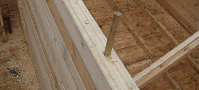 Дом из бруса на нагелях