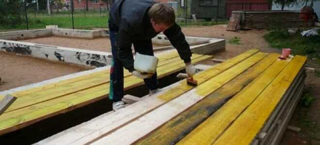 Обработка дома из профилированного бруса