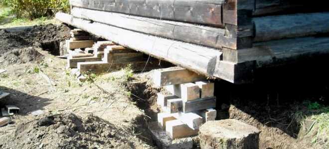 Как правильно поднять дом и залить под него фундамент