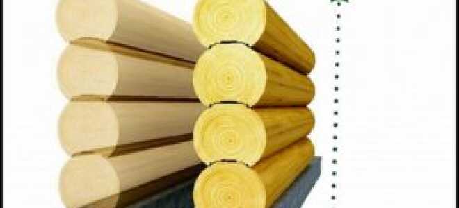 Усадка деревянного дома из профилированного бруса естественной влажности 150х150