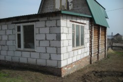 Пристройка из пеноблоков