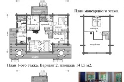 Проект дома из клееного бруса Проект дома из клееного бруса