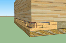 Схема установки опалубки и армирующего каркаса