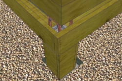 Установка опалубки для ростверка