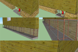 Схема замены старой кладки на ленточный фундамент
